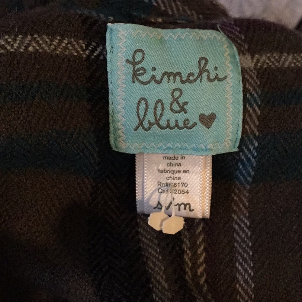 Plaid coat- poncho